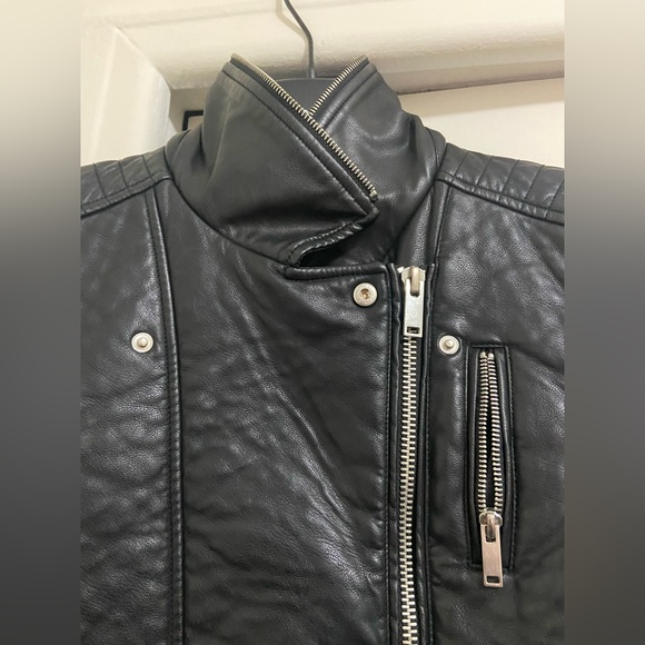 Perfect classic Faux leather Moto jacket, size M, see pictures for wear - Picture 4 of 9